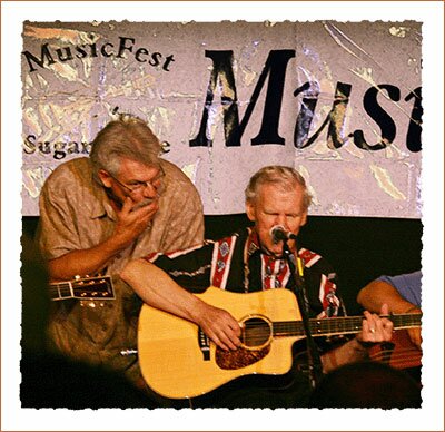 Grammy Award winner Doc Watson at the Music Fest near Boone North Carolina 2007