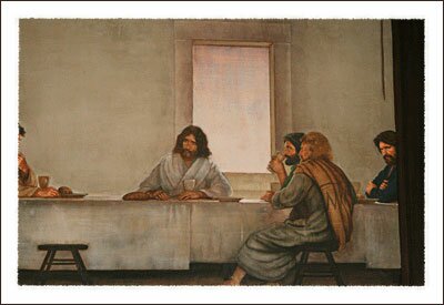 Ben Long The Last Supper Fresco in the Holy Trinity Church of the Fresco in Glendale Springs NC near Boone North Carolina