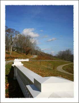 View From the Moses Cone Mansion on the Blue Ridge Parkway near Boone North Carolina