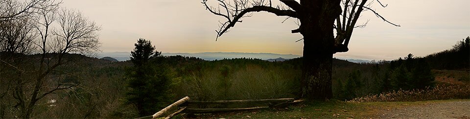 November view from Moses Cone