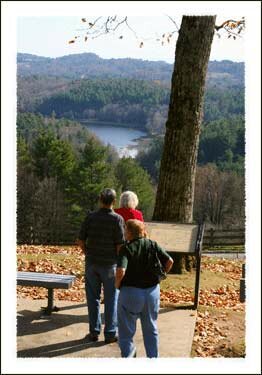 Bass Lake at the Moses Cone Mansion on the Blue Ridge Parkway near Boone North Carolina