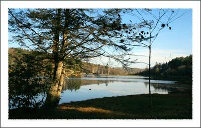 Bass Lake on the Blue Ridge Parkway near Boone North Carolina