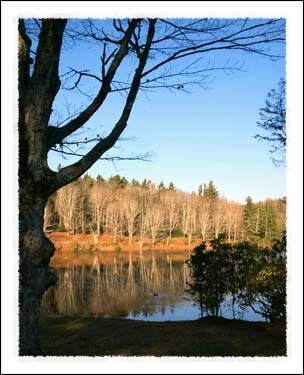Bass Lake on the Blue Ridge Parkway near Boone North Carolina
