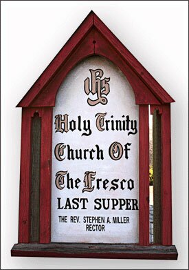 Ben Long The Last Supper Fresco in the Holy Trinity Church of the Fresco in Glendale Springs NC near Boone North Carolina