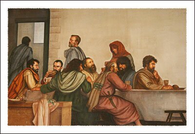 Ben Long The Last Supper Fresco in the Holy Trinity Church of the Fresco in Glendale Springs NC near Boone North Carolina