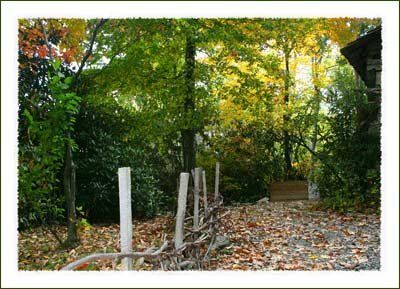 Hickory Ridge Homestead Museum fence in the Boone North Carolina Mountains