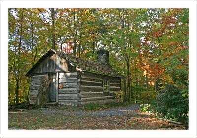 Hickory Ridge Homestead Museum Cabin in the Boone North Carolina Mountains