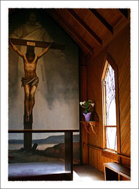 Ben Long Mystery of Faith Fresco in St. Marys Episcopal Church in West Jefferson NC near Boone North Carolina