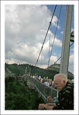 View from the Mile High Swinging Bridge Labor Day 2009