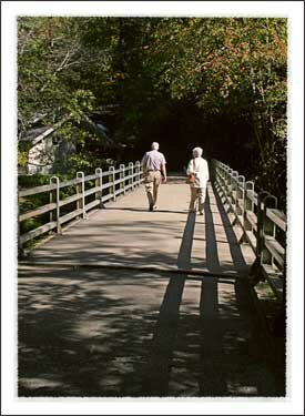 Linville Falls on the Blue Ridge Parkway near Boone North Carolina